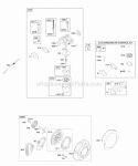 Carburetor Kit - Carburetor Overhaul Rewind Starter Diagram and Parts List for 21A113-0254-E1  Briggs and Stratton Engine